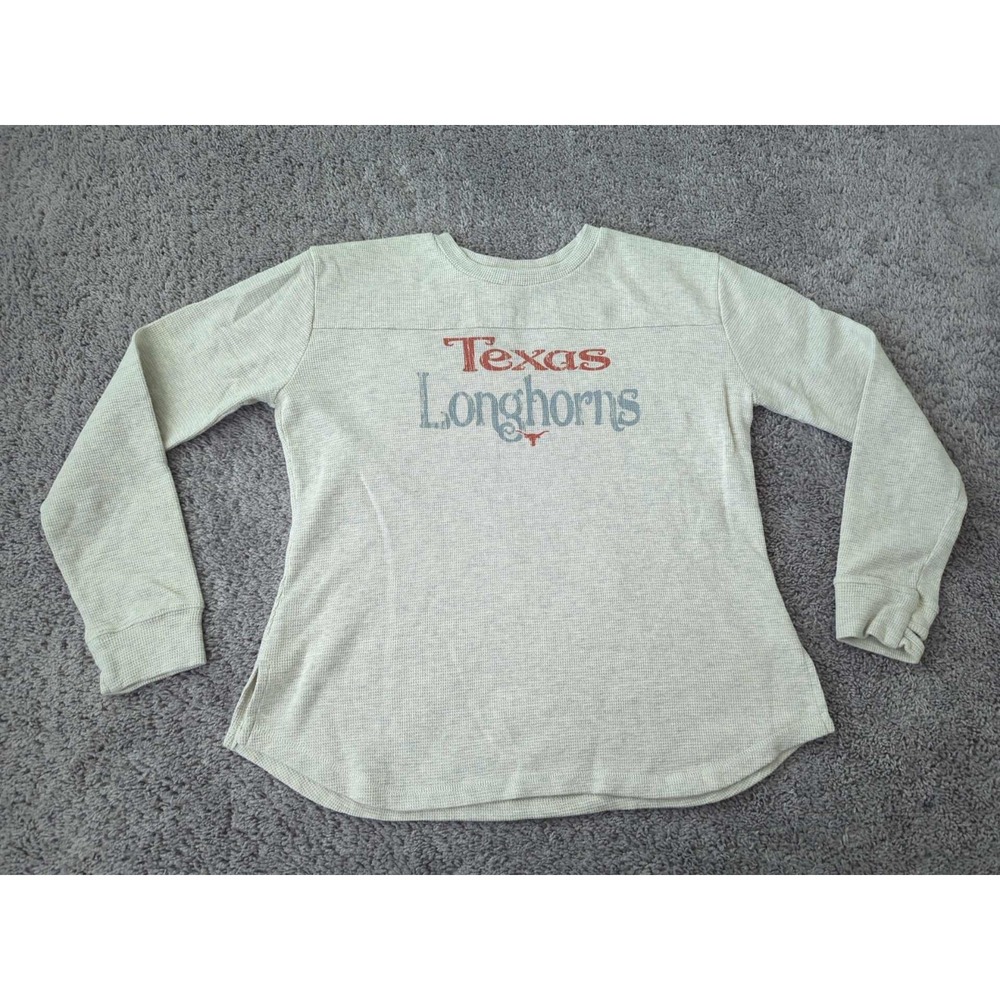 Texas Longhorns Shirt Womens L Long Sleeve NCAA Concepts Sport